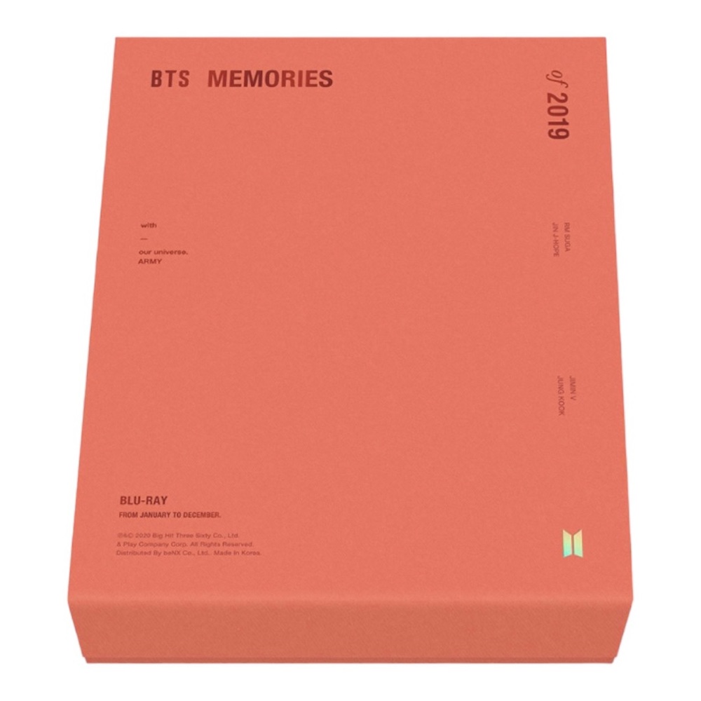 *BTS 2019 MEMORIES ONLY BLU-RAY 6 PC SET WITH BOX - BRAND NEW (NO PHOTOCARD)